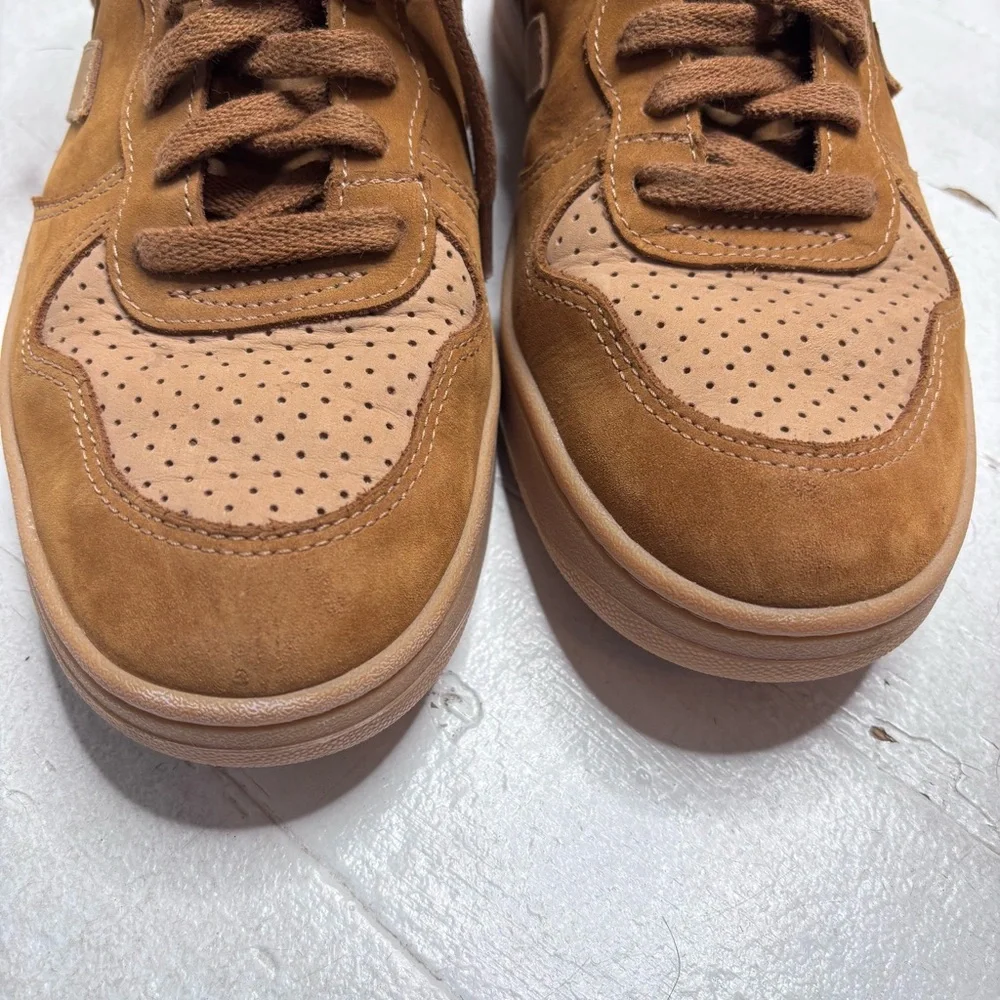Veja V-15 Nubuck High-Top Sneakers Camel Desert Brown Size 40 EUC Worn Once!